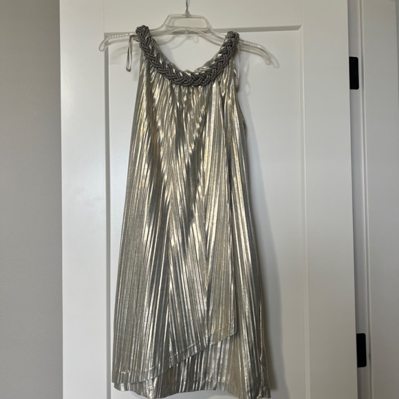 COLD WATER CREEK - GOLD DRESS SIZE 4 - Picture 7 of 7